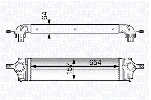 MAGNETI MARELLI Kompressoriõhu radiaator 351319202320